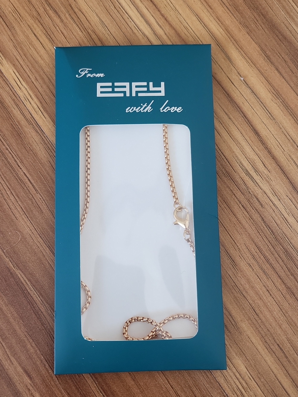 Rose Gold Box Chain Necklace - Women's Elegant Everyday Jewelry